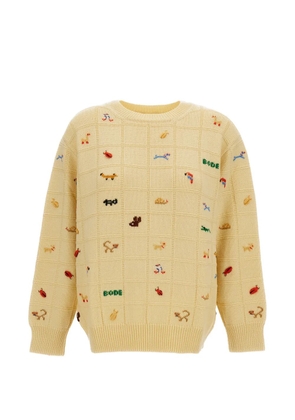 BODE Zoologist embroidered sweater - Neutrals