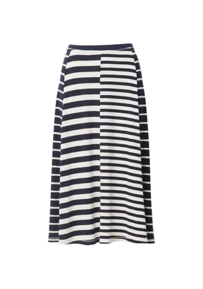 rag & bone stripe-pattern knitted skirt - Blue