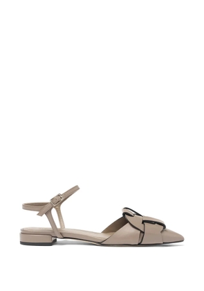 Scarosso Amanda woven pointed-toe pumps - Brown