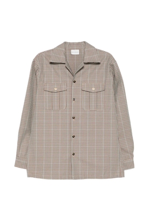 Drôle De Monsieur check-pattern overshirt - Neutrals