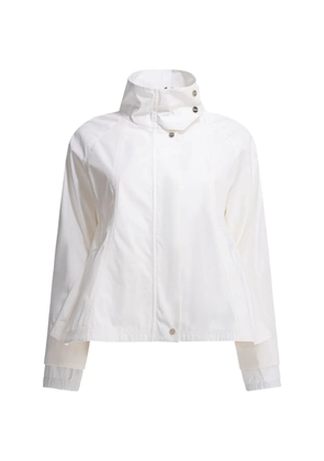 Herno high-neck panelled cape - White