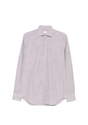 Xacus striped long-sleeve shirt - Brown
