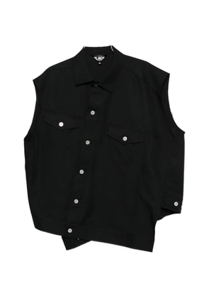 Comme Des Garçons Black asymmetric sleeveless gilet