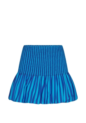 Simon Miller Sancho shirred-waist cotton mini skirt - Blue