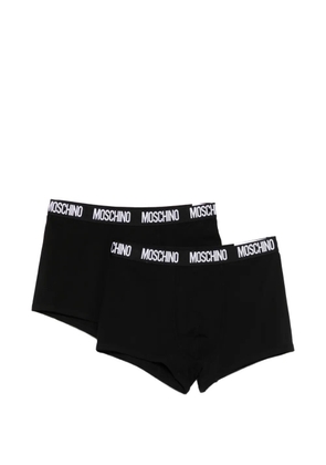 Moschino logo-waistband boxers (set of two) - Black