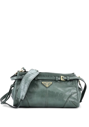 Prada Pre-Owned Bonnie Handbag Leather Small crossbody bag - Green