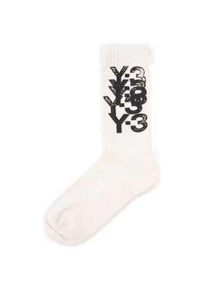 adidas Y-3 graphic-print socks - Neutrals