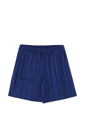 BOSS GREEN HUGO BOSS pleated cotton shorts - Blue