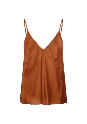 Forte Forte scallop-trim camisole top - Brown