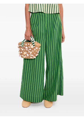 Simon Miller Thorne stripe-print cotton trousers - Green