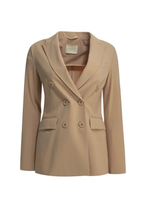 Circolo 1901 double-breasted peak-lapel coat - Neutrals