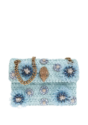 Kurt Geiger London mini Kensington floral-embellished shoulder bag - Blue