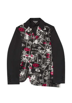 Comme Des Garçons Black Filip Pagowski graphic-print blazer