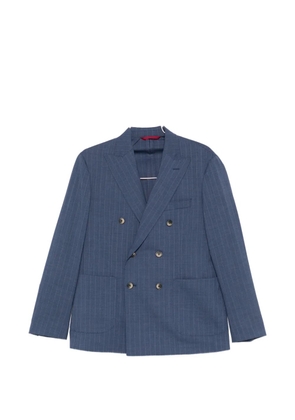 VELA SHOP pinstripe-pattern double-breasted suit - Blue