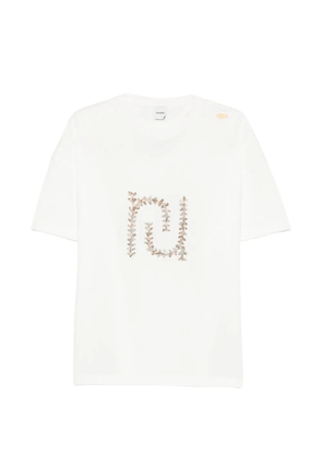 Nanushka Wren paisley-monogram oversized T-shirt - White