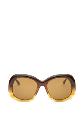 Simon Miller x Delarge Faro oversized-frame sunglasses - Brown