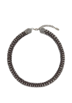 Brunello Cucinelli beaded necklace - Silver