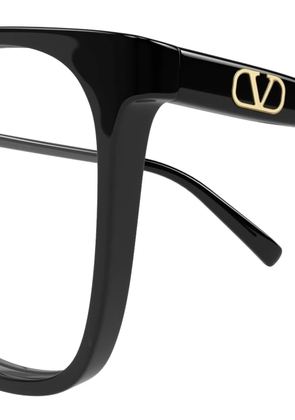 VALENTINO GARAVANI EYEWEAR VLogo geometric-frame glasses - Black