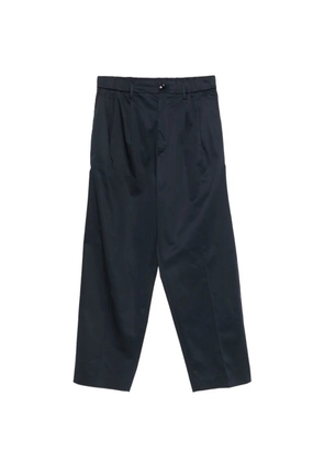 LES HOMMES pleated elasticated-waist trousers - Blue