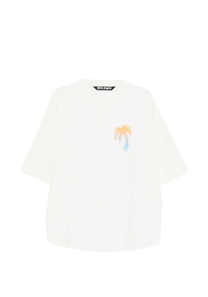 Palm Angels palm tree-print T-shirt - White