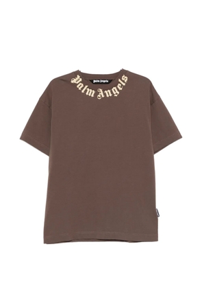 Palm Angels logo-print T-shirt - Brown