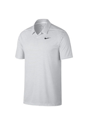 Nike Dri-fit striped polo shirt - White