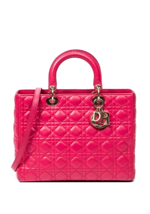 Christian Dior Pre-Owned large Lady Dior tote bag - Pink