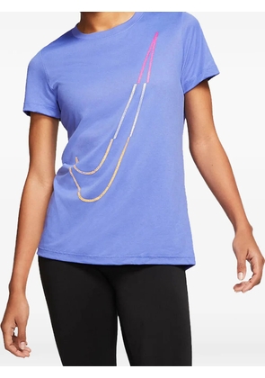 Nike Dri-fit Legend Icon Clash Swoosh T-shirt - Purple