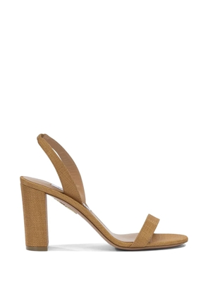 Aquazzura woven slingback sandals - Neutrals