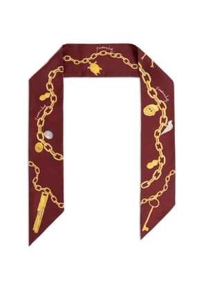 Givenchy chain-print scarf - Red