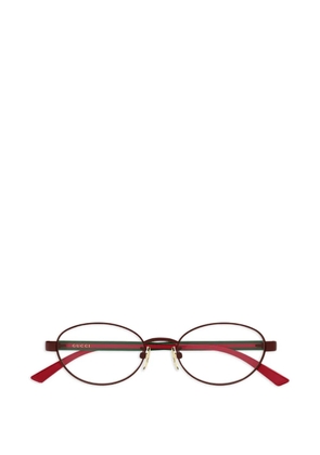 Gucci Eyewear oval-frame glasses - Red
