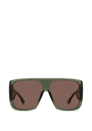 Victoria Beckham Eyewear geometric-frame sunglasses - Green