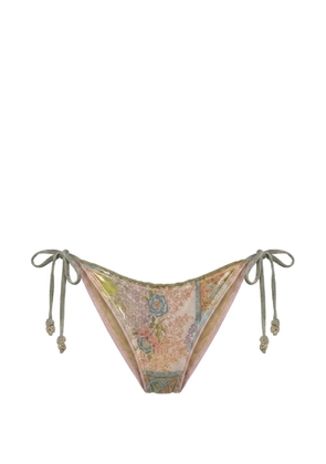 Del Maar Nahual floral-print bikini bottoms - Green