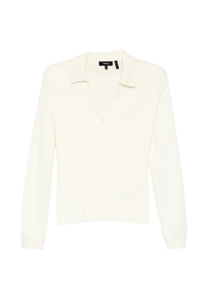 Theory ribbed polo top - Neutrals