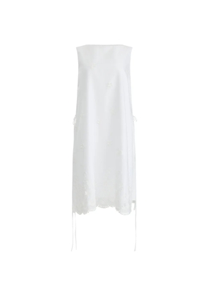 Altuzarra embroidered sleeveless mini dress - White