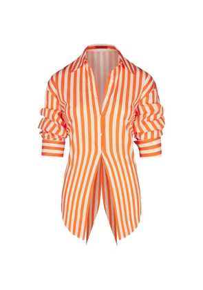Simon Miller Loch stripe-print cotton shirt - Orange