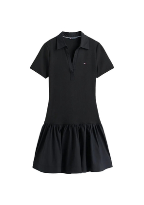 Tommy Jeans ruffled polo dress - Black