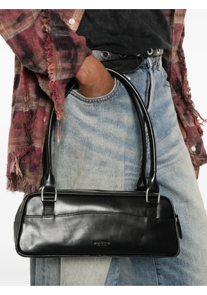 VAGABOND mini Nomi logo-debossed leather shoulder bag - Black