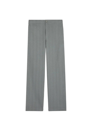 Tod's herringbone drawstring linen trousers - Grey