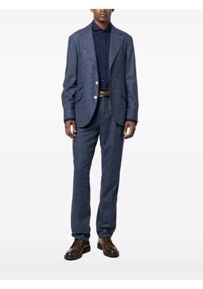 Brunello Cucinelli textured tailored suit - Blue