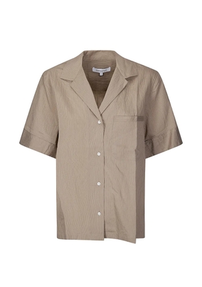 Maison Kitsuné striped resort shirt - Neutrals