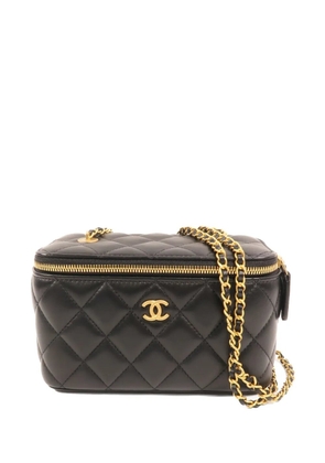 CHANEL Pre-Owned Vanity Long CC diamond-quilted bag - Black