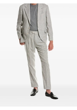 Brunello Cucinelli plaid-pattern tailored suit - Grey