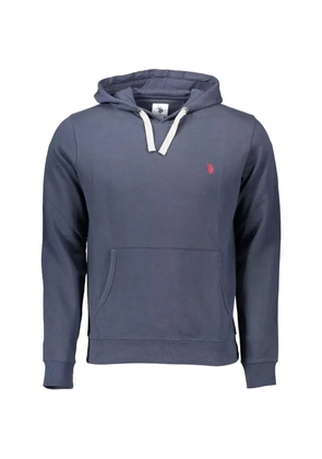 U.S. POLO ASSN. hooded kangaroo-pocket hoodie - Blue