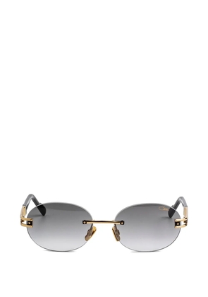 Cazal rimless oval-frame sunglasses - Gold