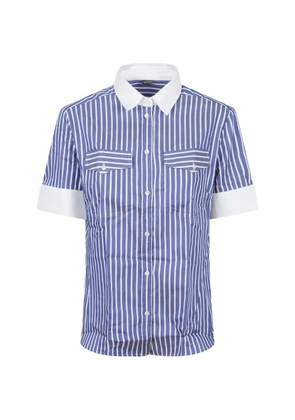 Fay striped short-sleeve shirt - Blue
