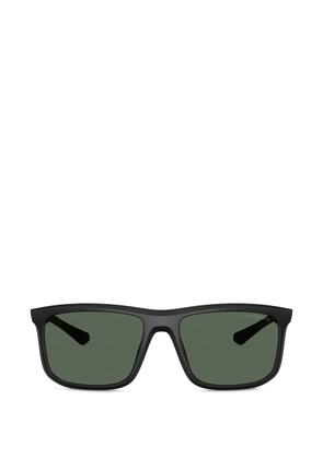 Emporio Armani rectangle-frame sunglasses - Black