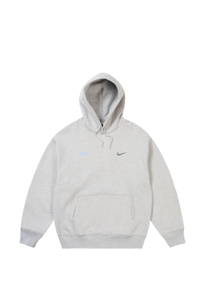 Palace x Nike logo-print hoodie - Grey