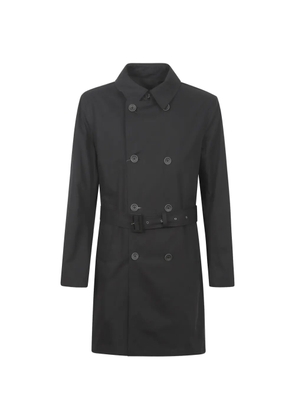 Herno double-breasted trench coat - Black