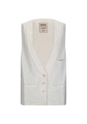 Uma Wang Jill shawl-lapel waistcoat - White